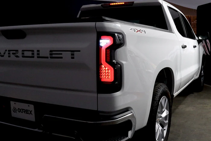 19-24 Chevrolet Silverado 1500 / 20-24 Silverado 2500HD/3500HD PRO-Series LED Tail Lights Red Smoke - Image 6