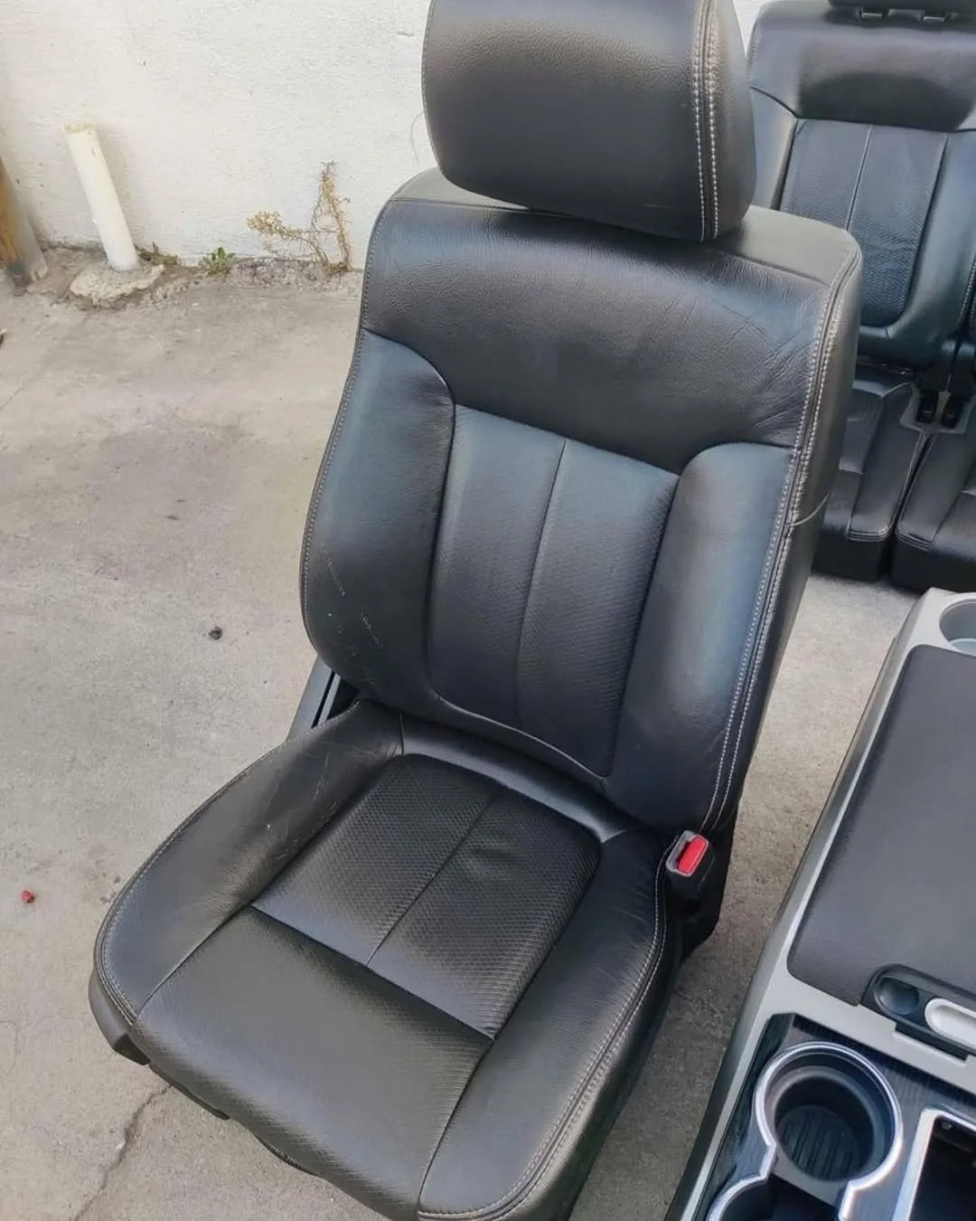 2009-2014 Ford F-150 FX4 Lariat Crew Cab Black Leather Seats for Sale - Image 5