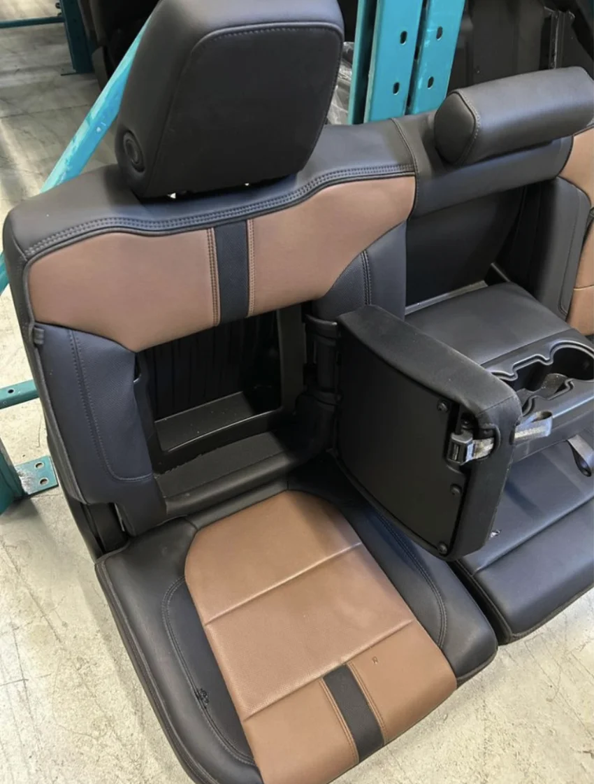 2019-2024 Chevy Silverado 1500/2500/3500 High Country Brown Leather Seats and Centre Console Set for Sale - Image 6