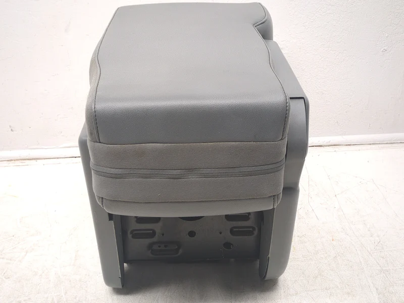 2009 – 2014 Ford F150 Center Jump Seat, 3-Point Seatbelt, Steel Gray Vinyl - Image 2