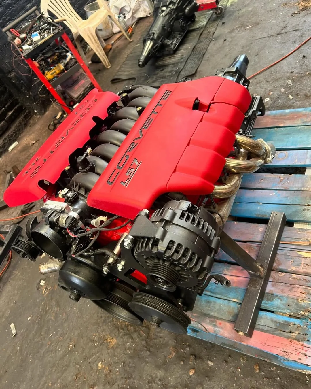 2006 Corvette C6 Z06 7.0L LS7 427 Engine Pullout - Image 3
