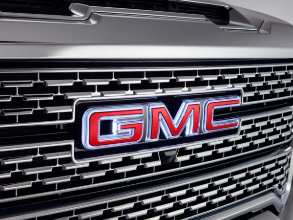 2020-2021 GMC Sierra Illuminated Front Grille Emblem Red OEM