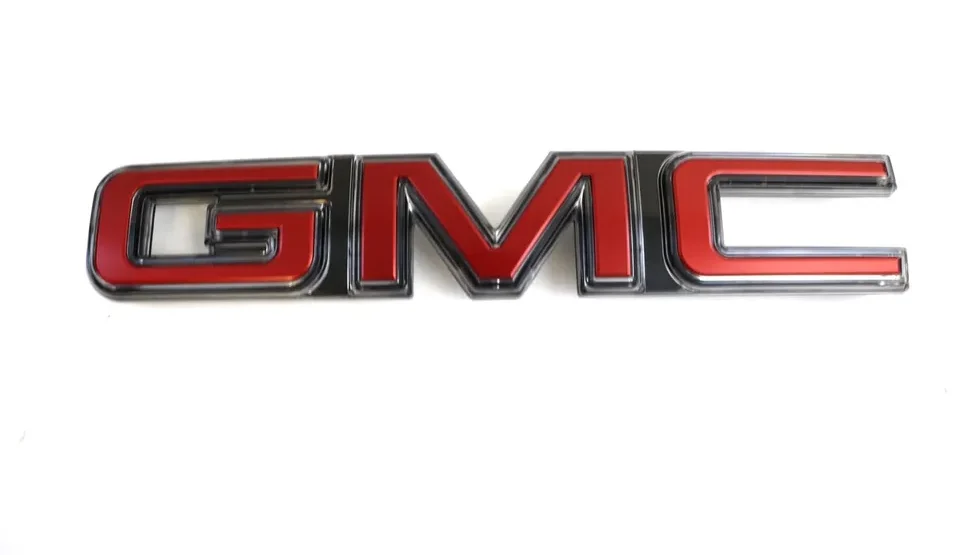 2020-2021 GMC Sierra Illuminated Front Grille Emblem Red OEM - Image 5