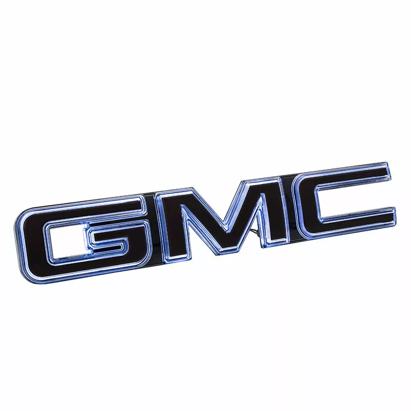 2019-2022 GMC Sierra Illuminated Front Grille Emblem Black OEM - Image 5
