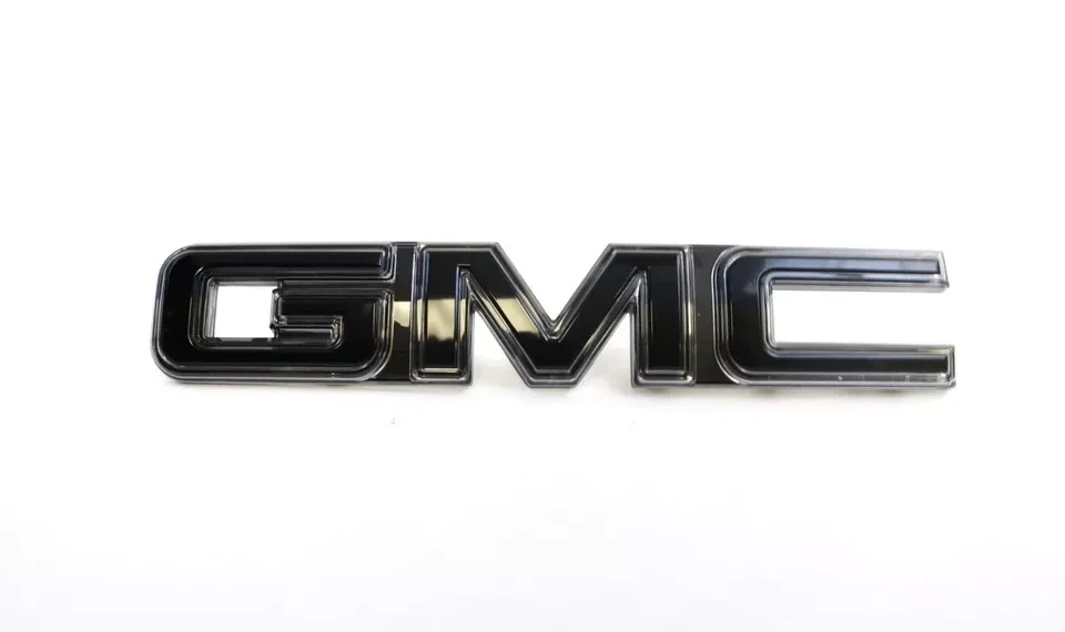 2019-2022 GMC Sierra Illuminated Front Grille Emblem Black OEM - Image 2