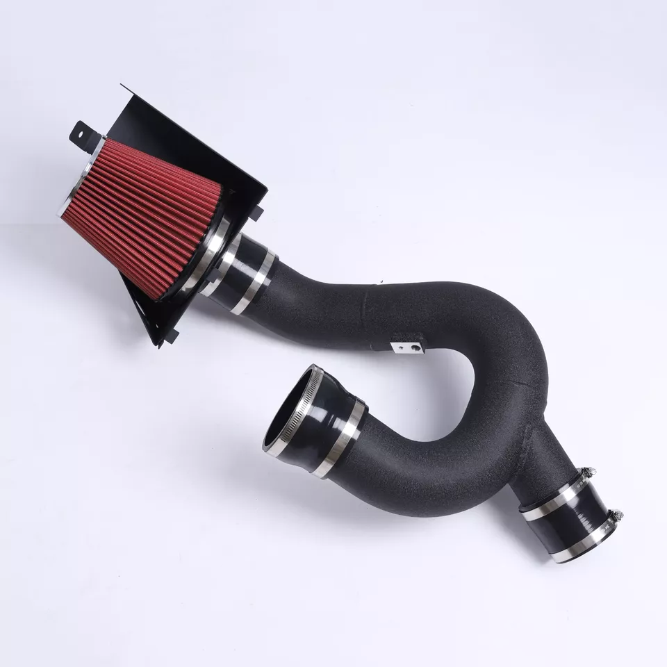 2012-2014 Ford F150 3.5L V6 Ecoboost Turbo RED Cold Heat Shield Air Intake Kit - Image 4