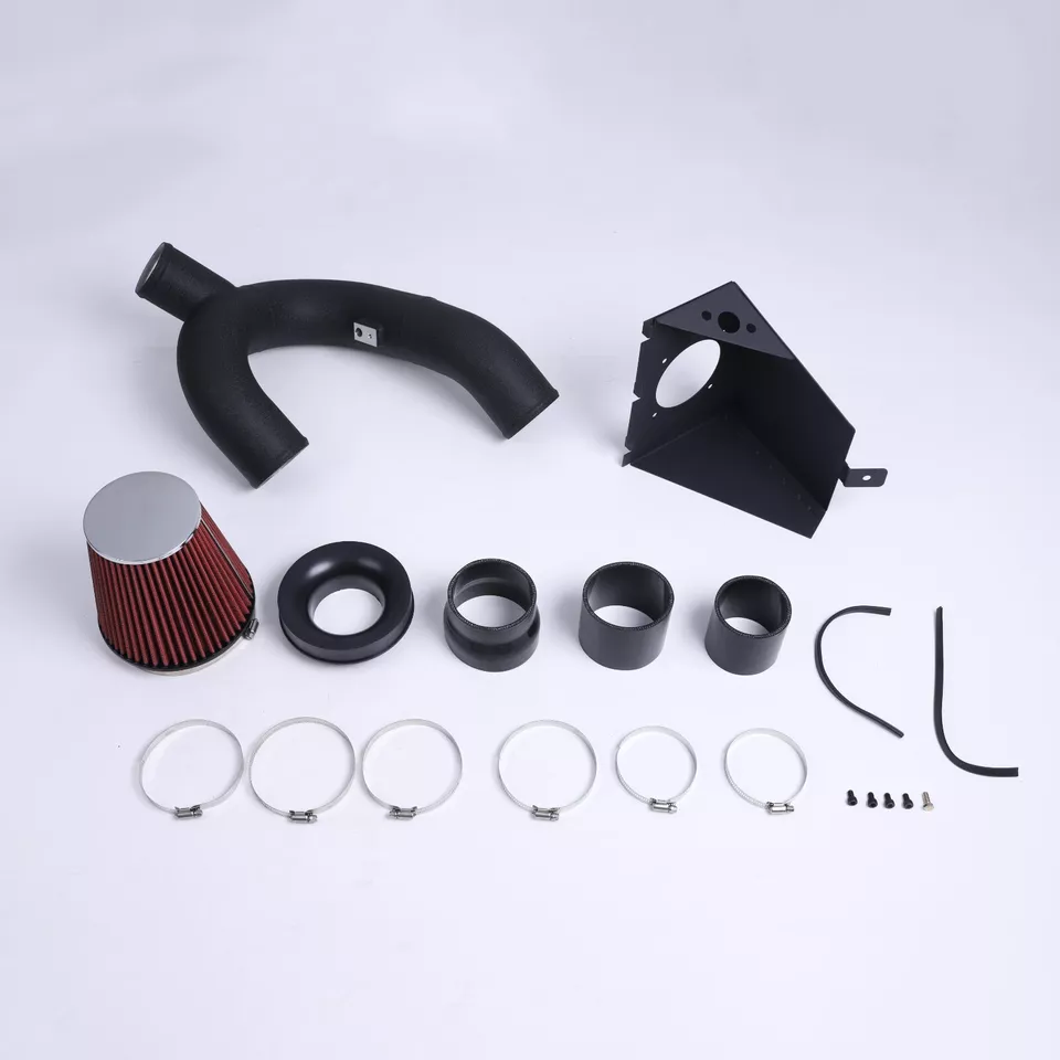 2012-2014 Ford F150 3.5L V6 Ecoboost Turbo RED Cold Heat Shield Air Intake Kit - Image 2